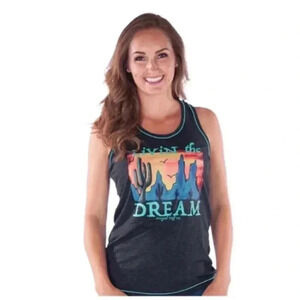 🆕Livin The Dream Graphic Tank Top L🆕
